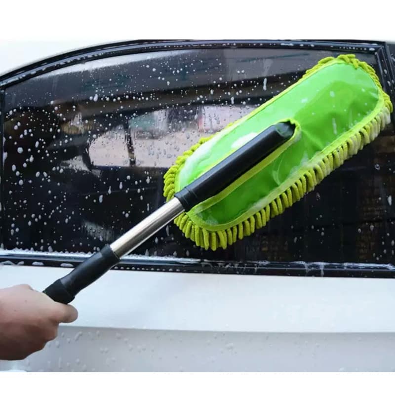 Espanador de Microfibra com Cabo de Inox Extensível Cores Sortidas