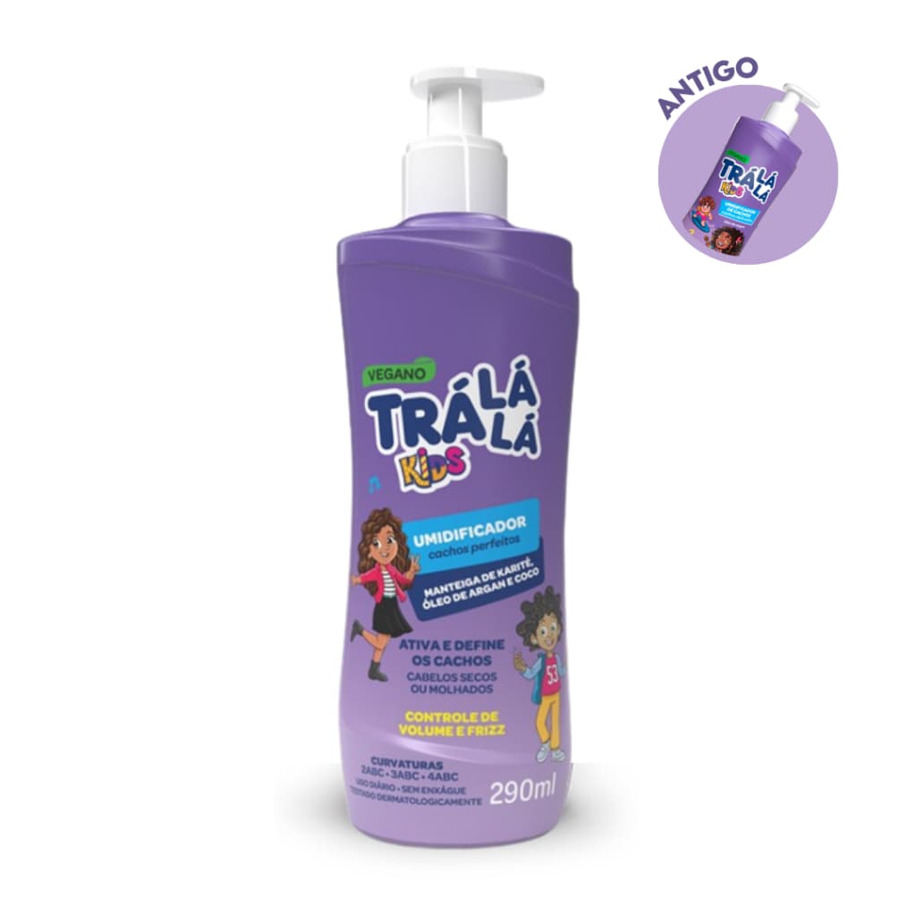 Umidificador De Cachos Definidos Com Óleo De Argan Trá Lá Lá Kids 290ml