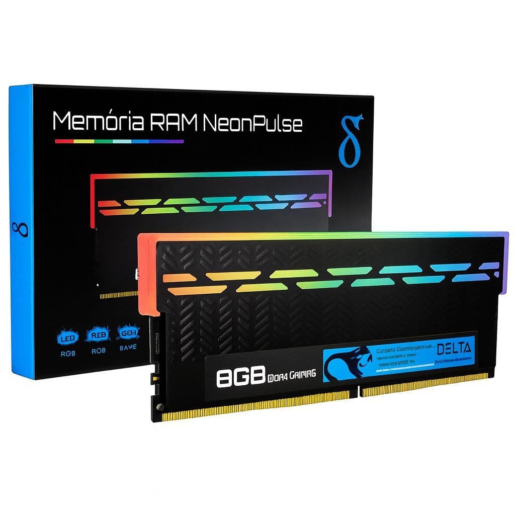 Memória RAM (RGB) - DELTA (8GB - DDR4) 3200Mhz