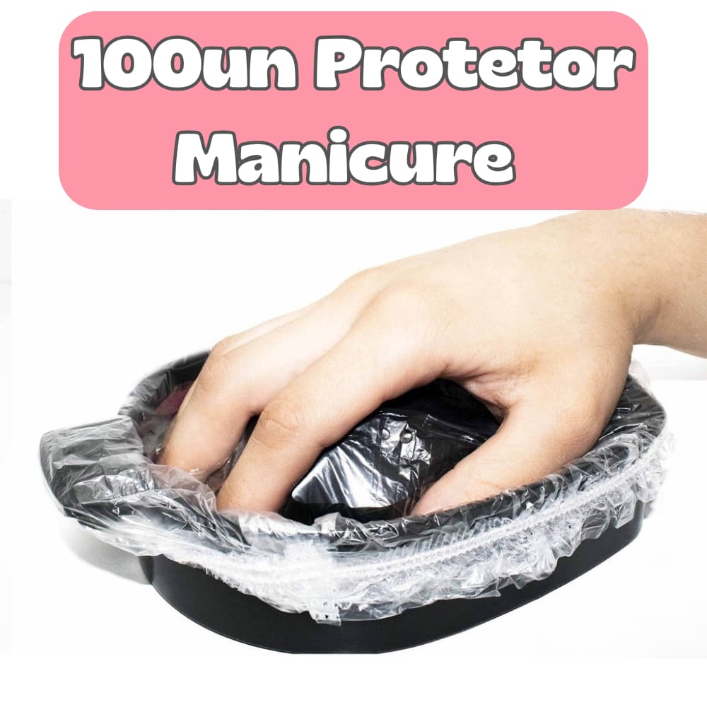 Kit 100UN Protetor MANICURE Plástico Bacia Estética Higiênica Descartável Clinica