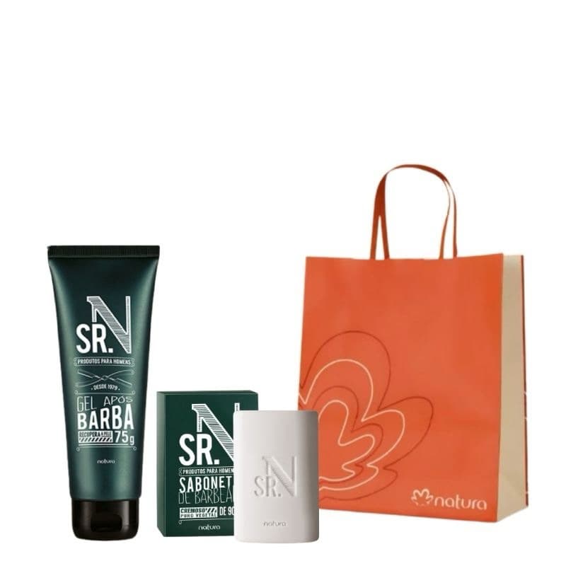 Sabonete Em Barra Cremoso e Gel Pós Barba Sr N Narura