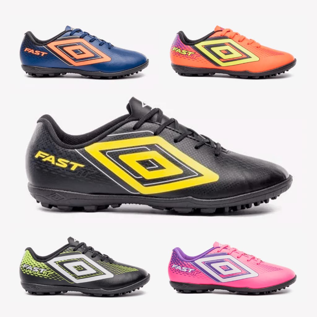 Chuteira Society Umbro Fast II Original Futebol Grama Sintética