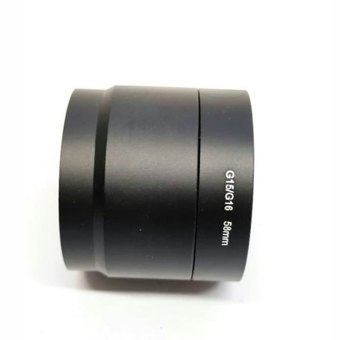Tubo adaptador Canon G15 G16 58MM Para Filtro lente Fisheye
