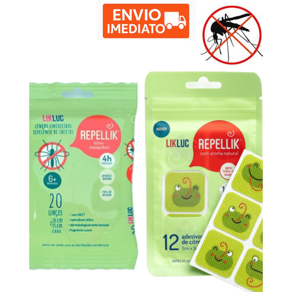 Repelente Infantil Xo mosquito Lenco Repelente ou Adesivo Repelente Bebe Recem Nascido +0m