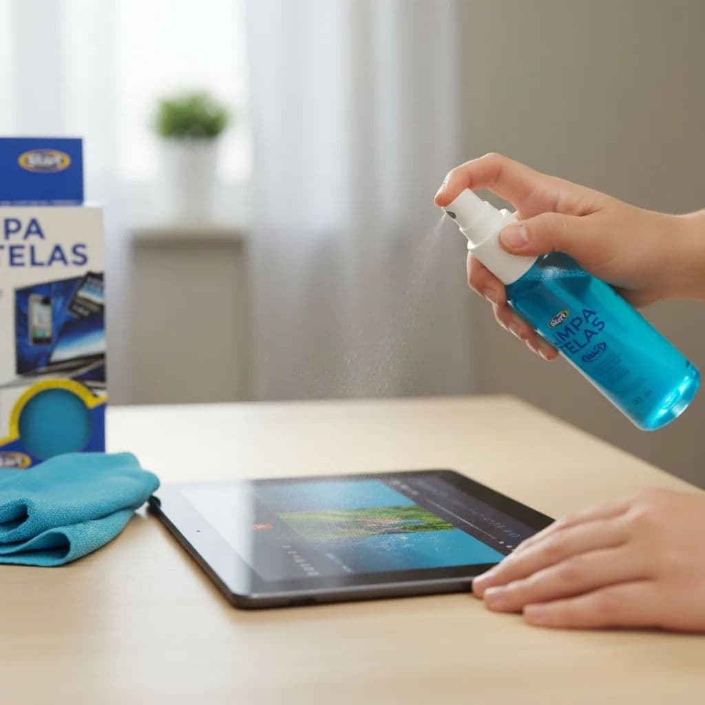 Limpa Telas Start 120ml Kit Para Smart TV, Notebook, Smartphone Com Microfibra