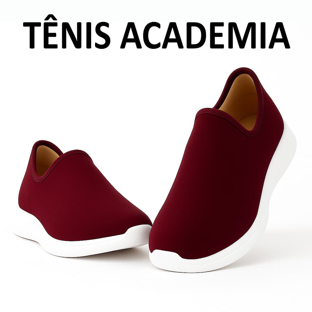 Tênis Meia Feminino Slip On Calce Fácil Leve Confortável Ortopédico Caminhada Academia Trabalho