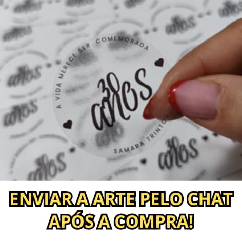 Etiquetas Adesivas Personalizadas Vinil Transparente, Adesivo Personalizado.