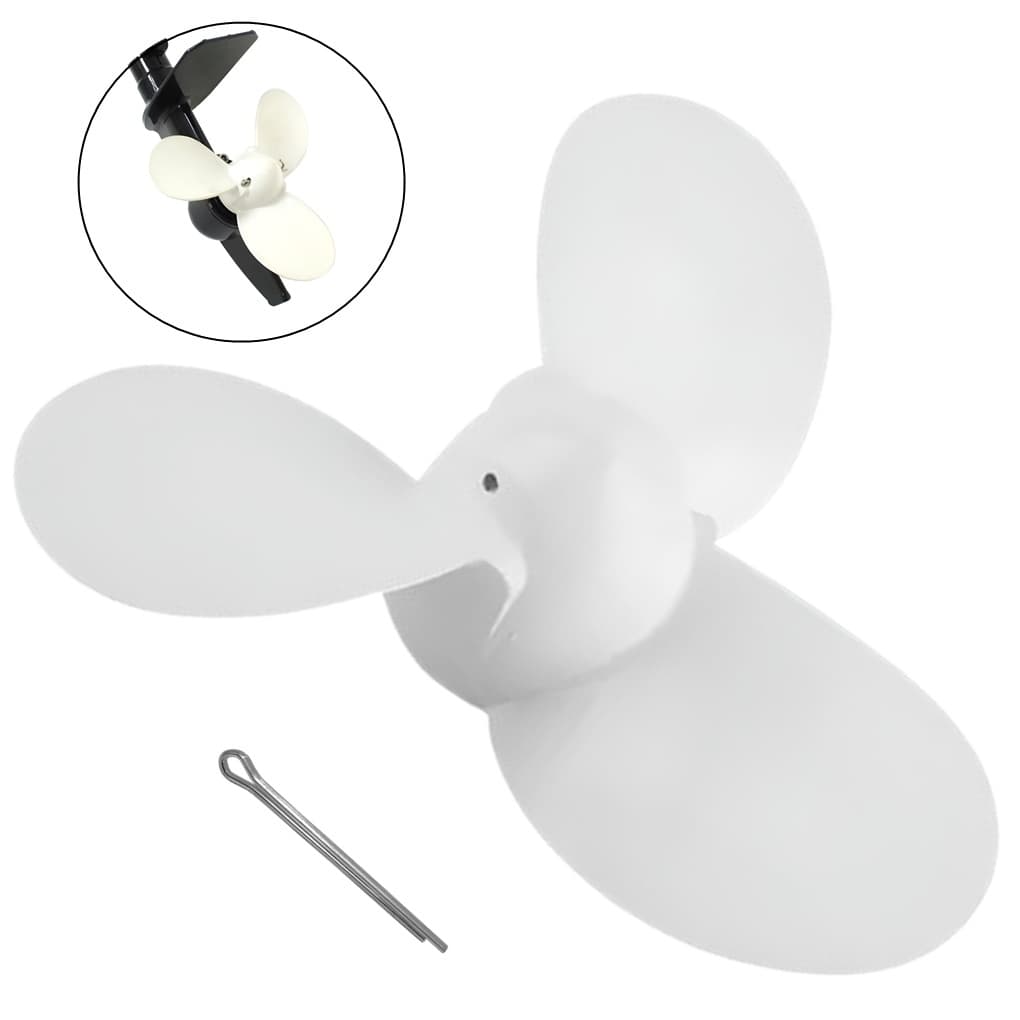 Kit Hélice +  Cupilha Contrapino Para Motor Popa Vulcan Vmp520 2t 52cc