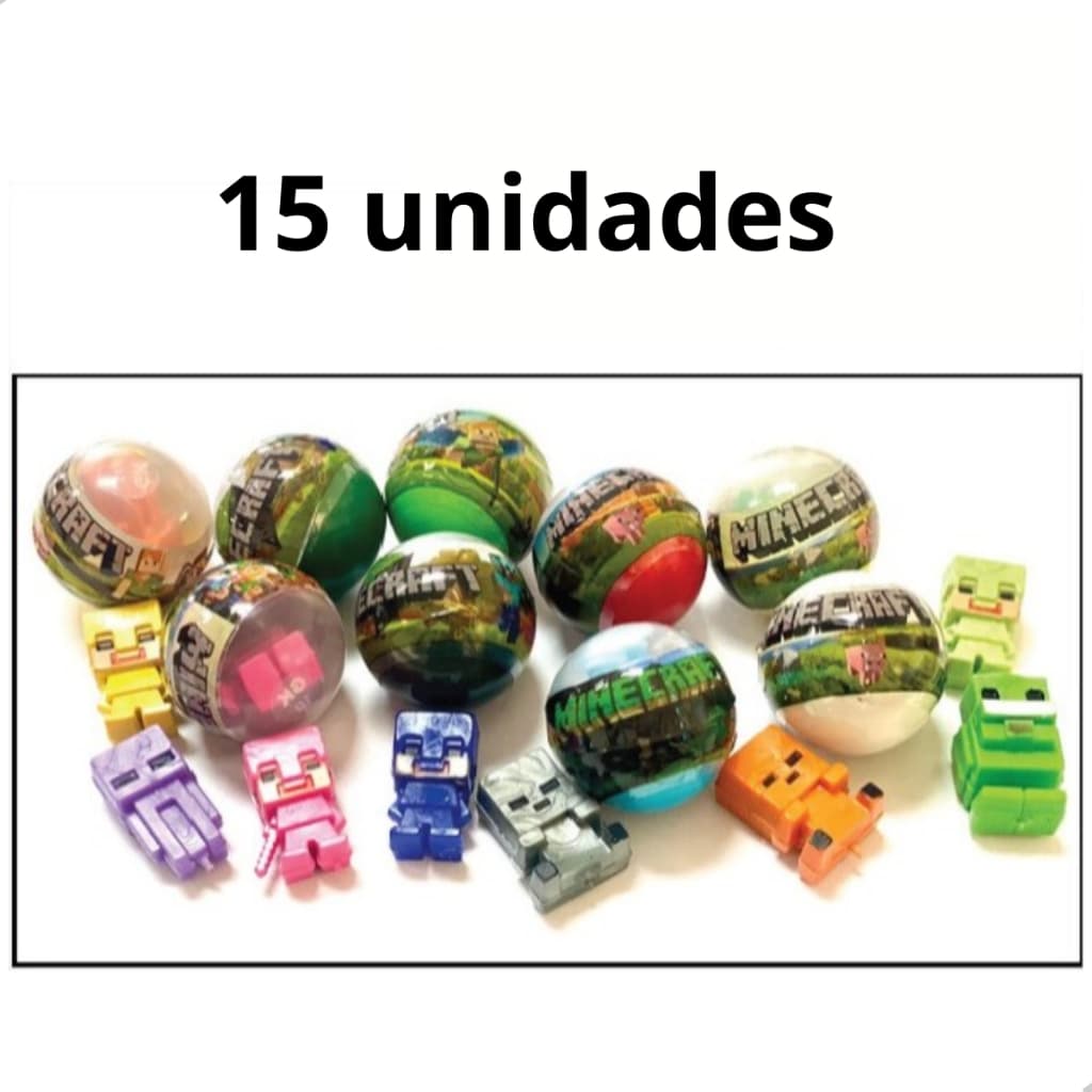 15 Capsula Minecraft Com Surpresa