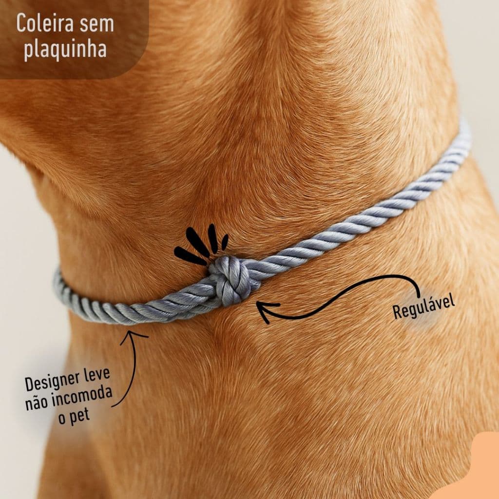 Coleira colar pet ajustável SEM PLAQUINHA de identificação para cachorro e gato  varias cores