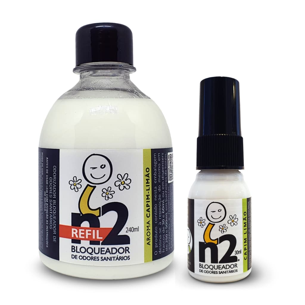 Kit Refil n2 Bloqueador Odores Sanitários 270ml Neutralizador Odorizador Banheiro Lixeira Pet