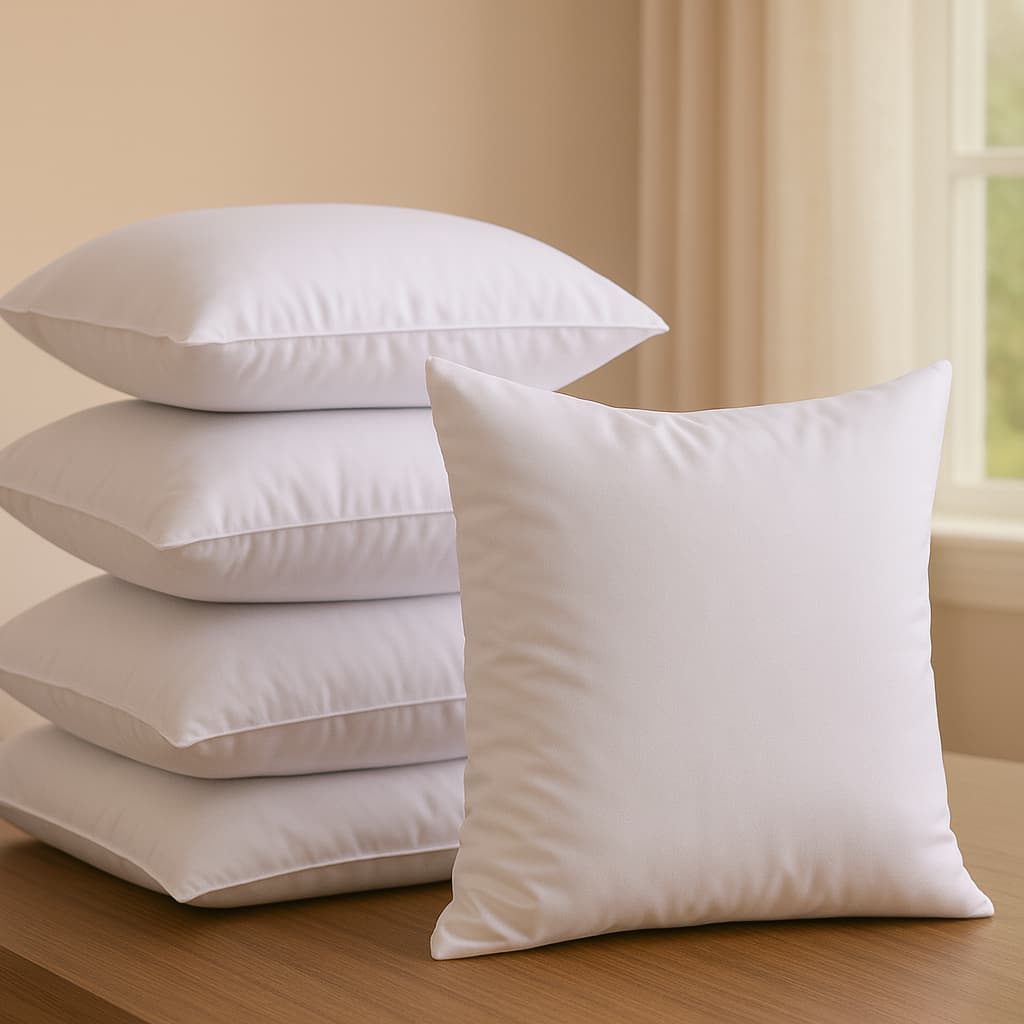 Enchimento De Almofada com 1 2 4 6 8 10 Premium 50x50cm Fibra Siliconada Refil Para Almofadas Sala