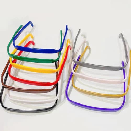 Tiara Arco Fita Para Cabelo Quadrada Estilo Óculos Viral TikTok Invisível Tendência Fashion Verão