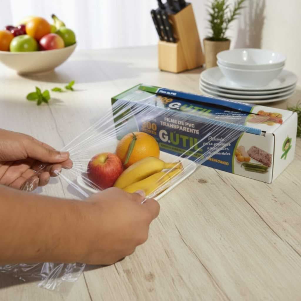 Filme PVC 28cm X 300 Metros - Filme de PVC - COM LÂMINA DE CORTE