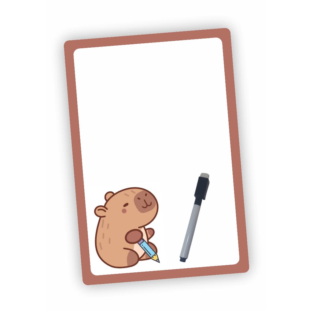 Lousa Magnética de Geladeira Capivara Ímã Planner