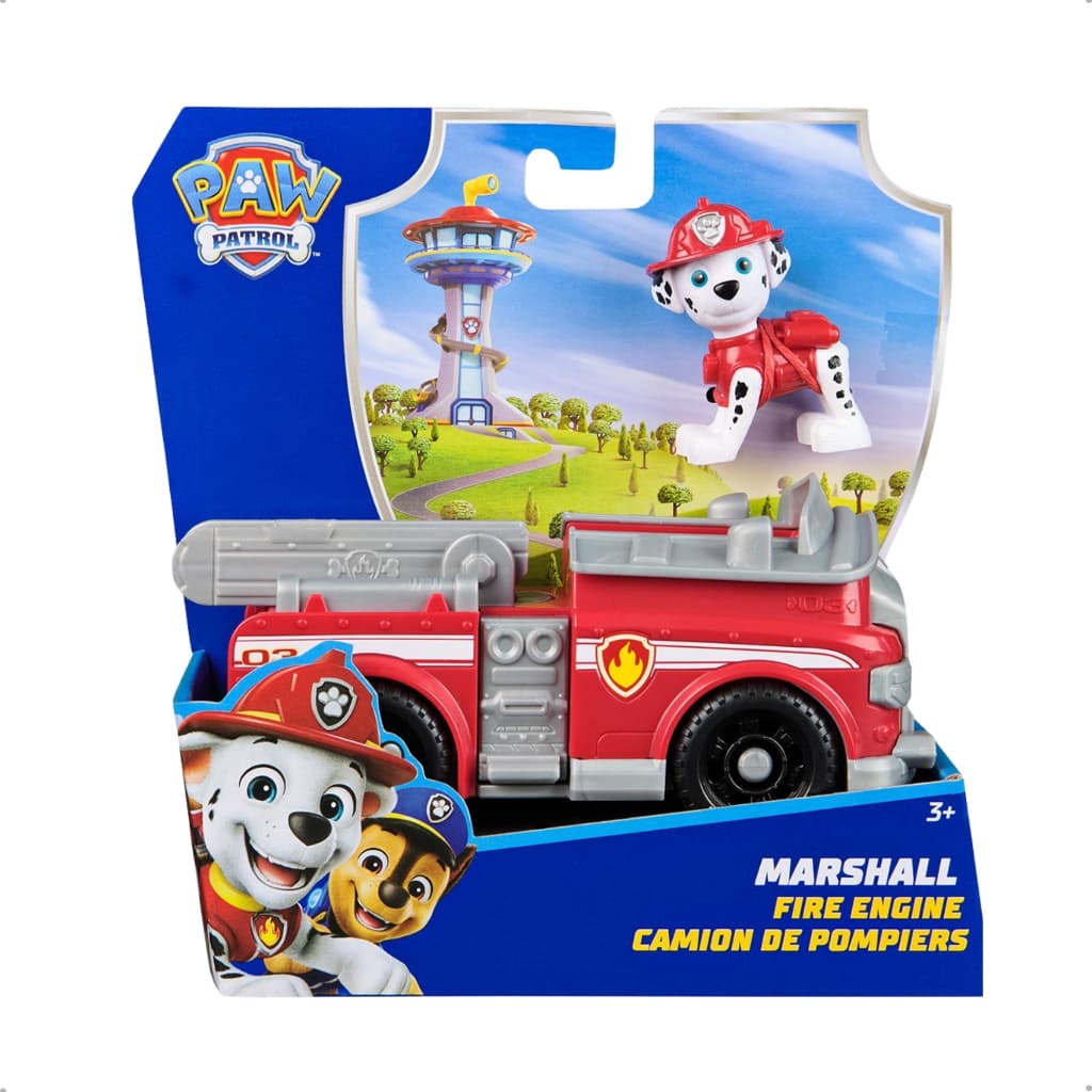 Patrulha Canina Boneco Brinquedo Veiculo Solido Marshall Sunny