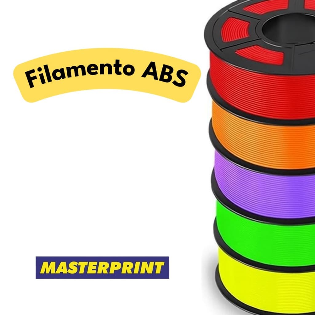 Filamento ABS 1kg MasterPrint 1.75mm Impressora 3D Alta Velocidade Brilho