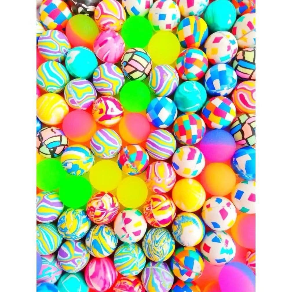 Kit 30 Bolinhas Pula Pula Multicoloridas 27mm Festa Infantil Brinquedo Lembracinhas