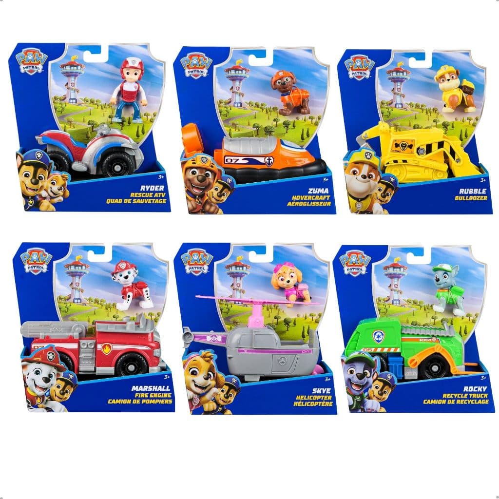Veiculo Patrulha Canina Boneco Brinquedo Solido 20x15cm Sunny