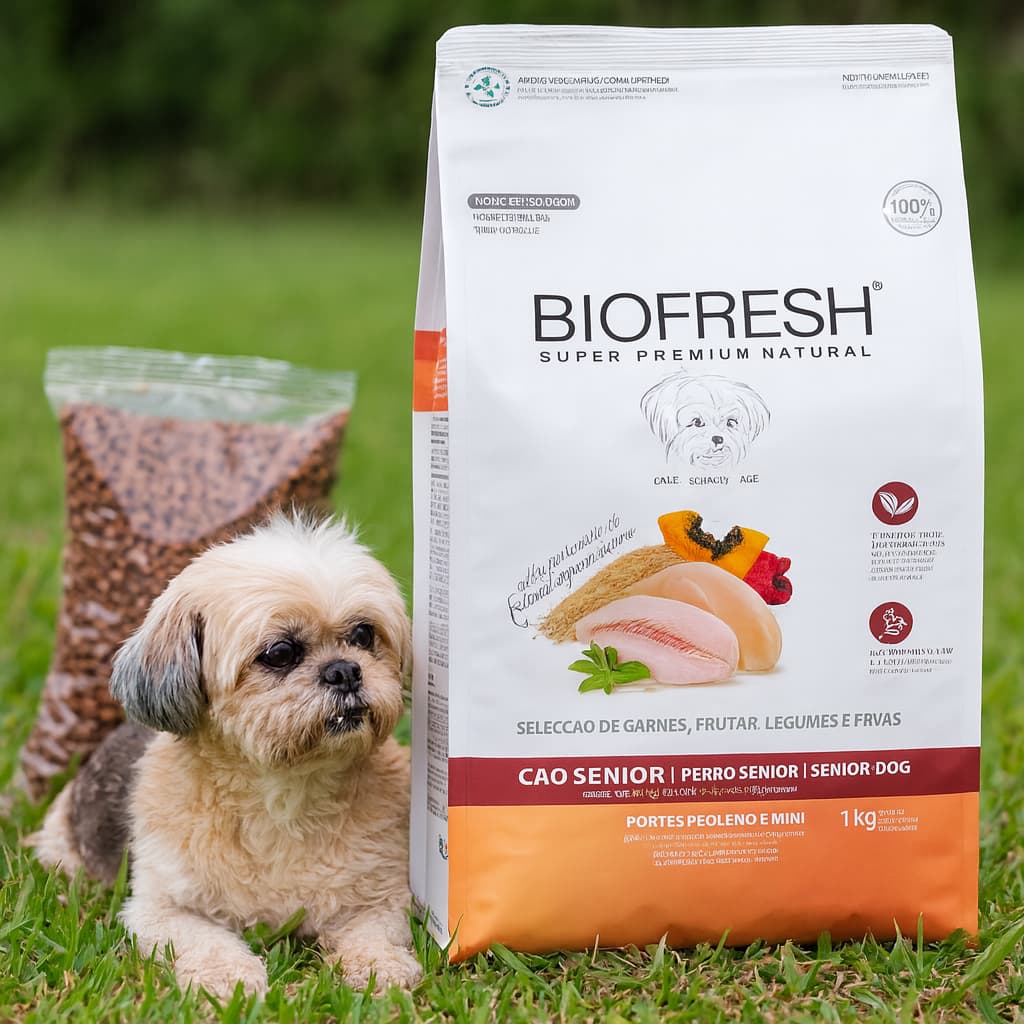 🐾Ração 1kg (Granel) Cães Senior Biofresh Raças Pequeno e Mini - Granel 🐾