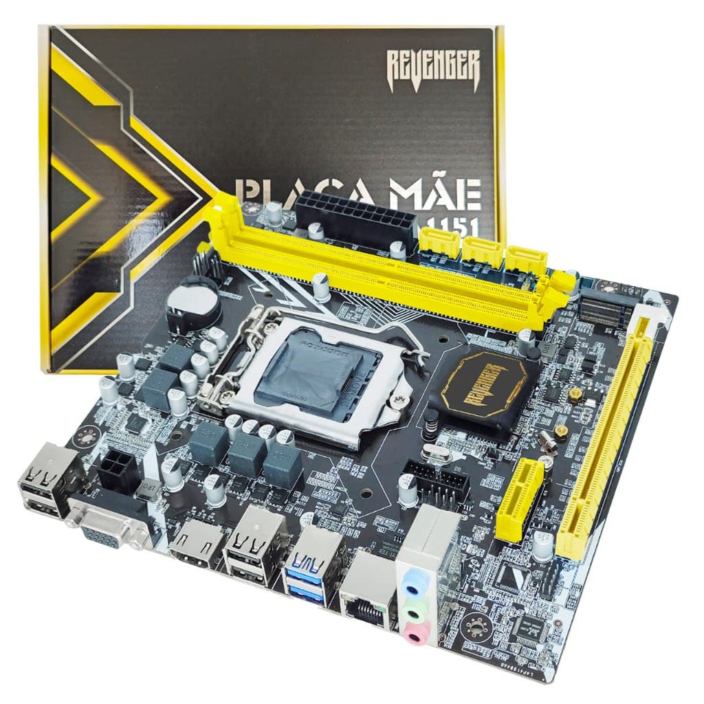 Placa Mãe Lga1151 Usb 3.0 Chipset Lan 100 Intel H110 - 32gb