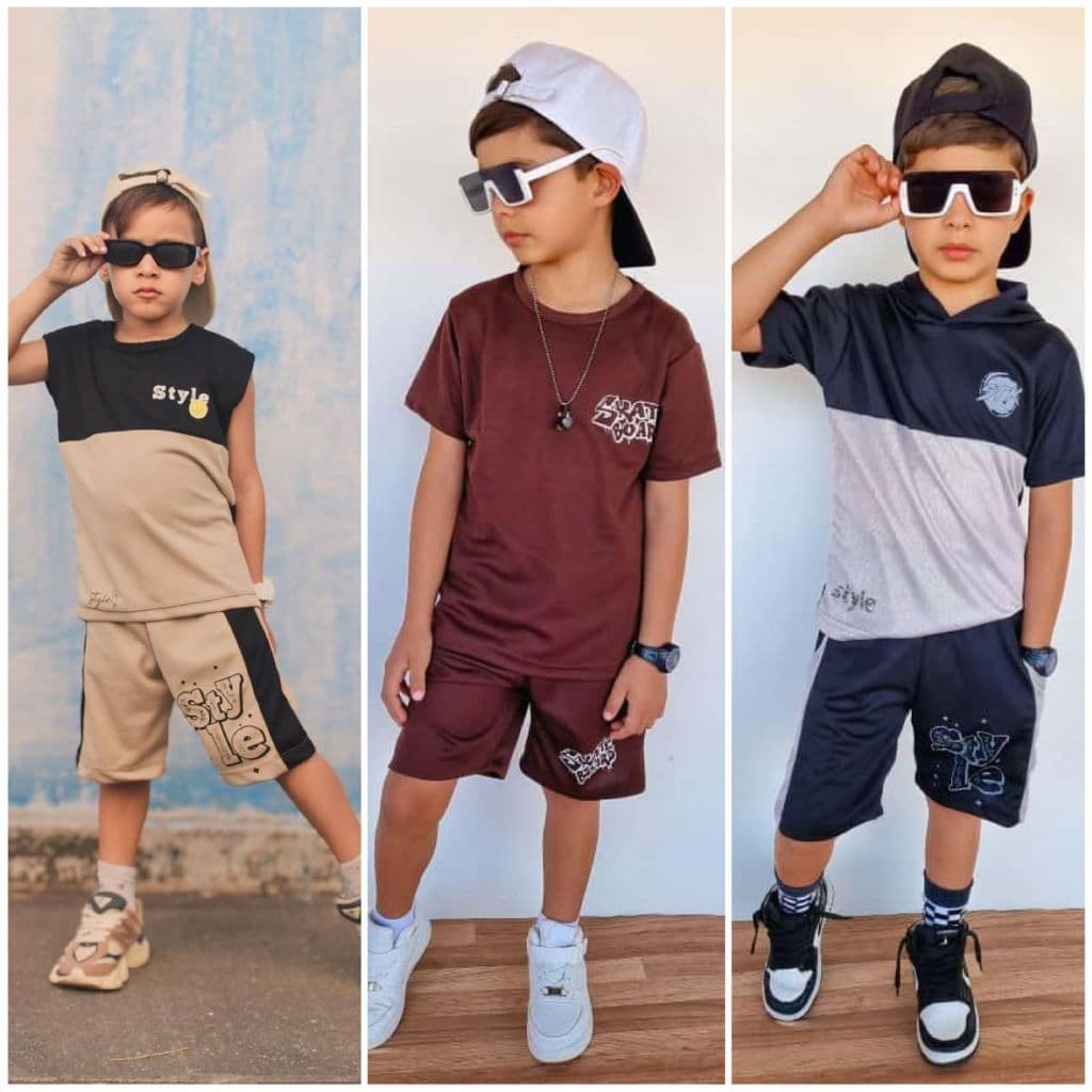 Conjunto Infantil Kit 6 Peças Roupa infantil Menino Promoção de Lançamento