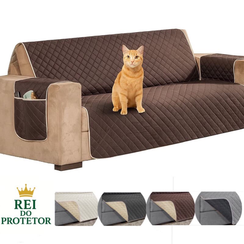 Protetor de Sofá Impermeável 4 Lugares Dupla Face Promoção !