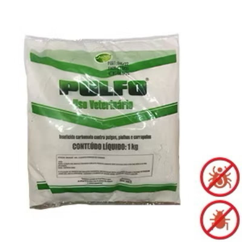 Pulfo em Pó 1kg Laippe Anti Pulgas, Piolhos e Carrapatos