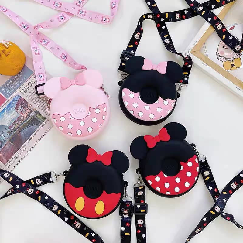 Bolsa De Silicone Infantil Criança Minnie