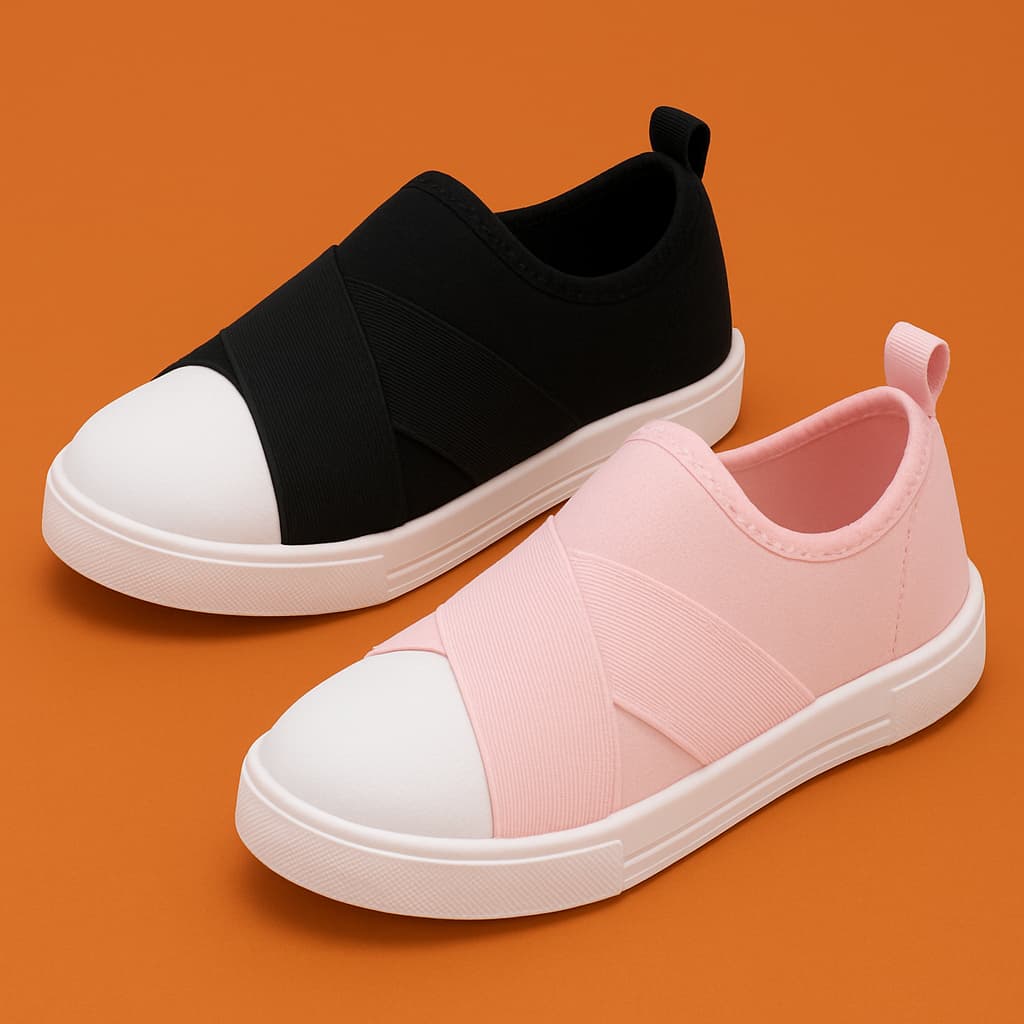 Tênis Calce Fácil Feminino Confortável Básico Infantil Vários Modelos Menina Criança Promoção