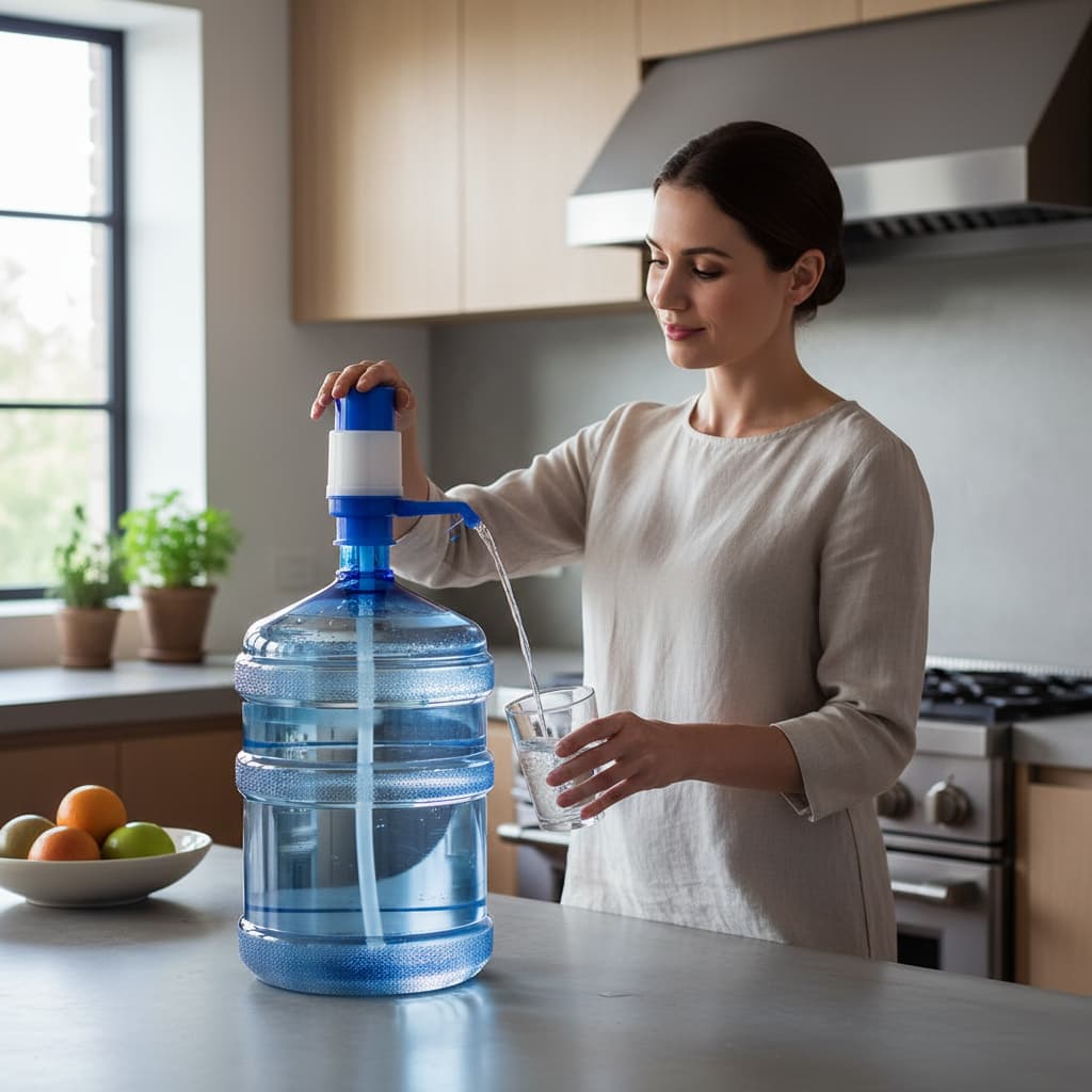 Bomba para Galão de água Elétrica Recarregável Dispenser Automático Bebedouro de Garrafão, Bateria Durável