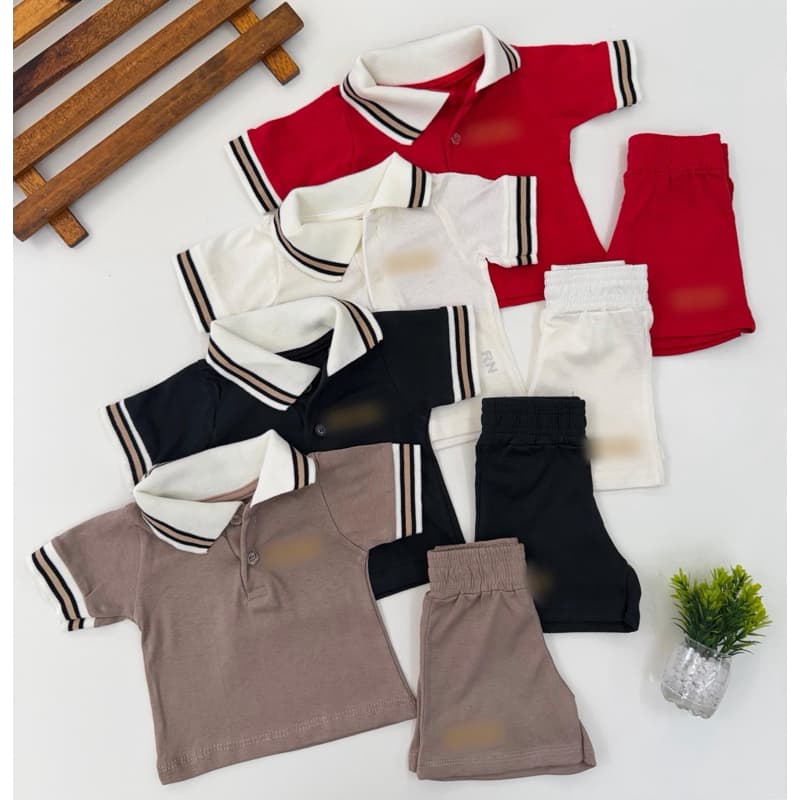 Conjunto bebê camiseta e short lindo bo ss