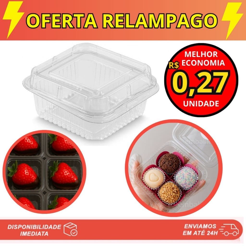 300/100/10 Potes Quadrado Embalagem Para Bolo Doce Brigadeiro Sobremesas