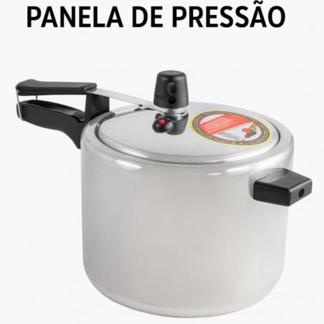 Panela de Pressão em Alumínio – Vários Tamanhos (2L a 10L) – Resistentes e Seguras