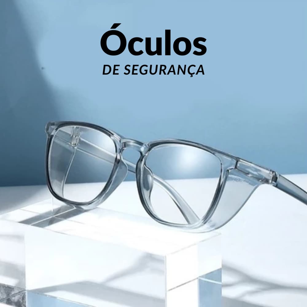 Óculos de Segurança Proteção com Capa Para Uso Em Laboratório, Local de Trabalho