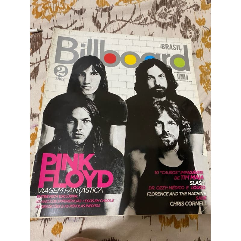revista Pink Floyd na capa billboard