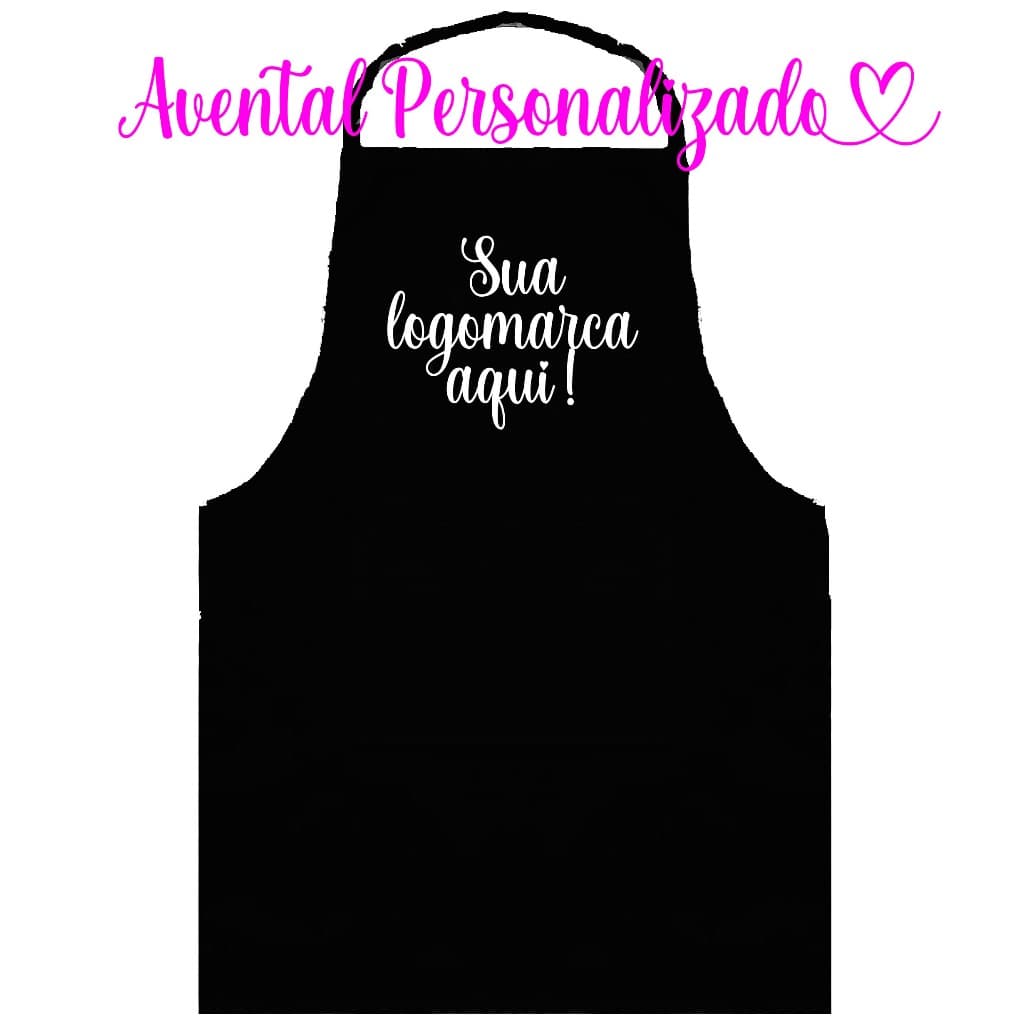 Avental personalizável / Salão de Beleza, Manicure, Cabeleireira.