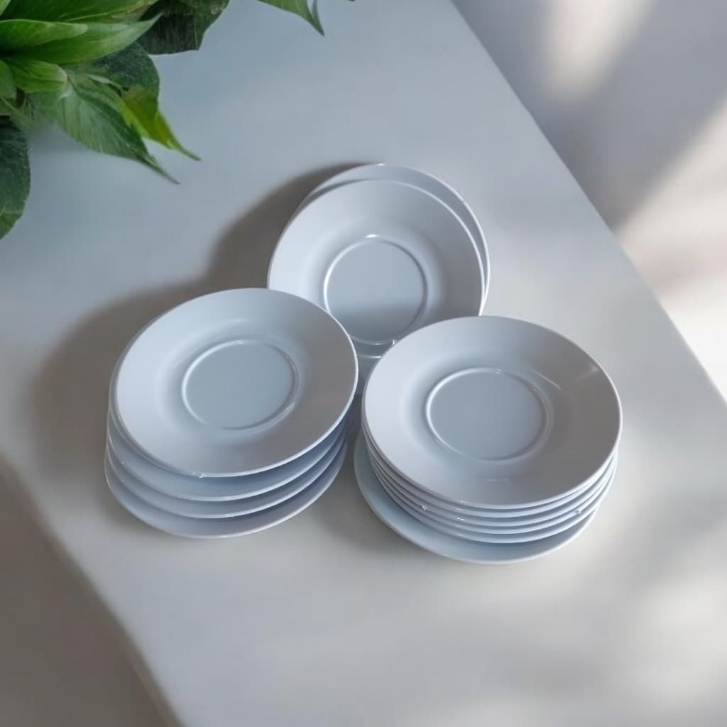 5 Pires Acrílico Branco Café Cozinha 12cm