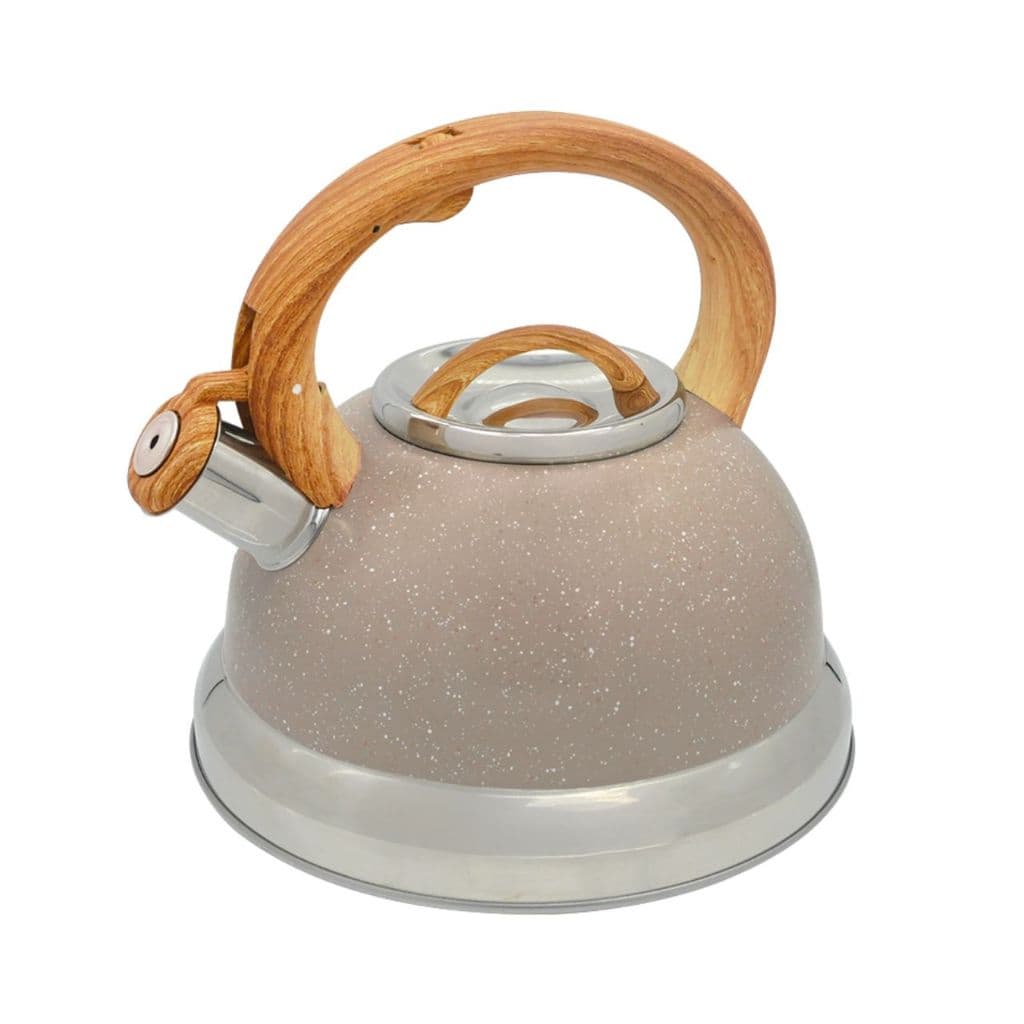 Chaleira Brinox Com Indução e Apito 2,7 L - Linha Roma - Cor Areia