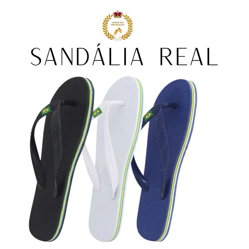 KIT 2 PARES DE CHINELO COM BANDEIRINHA TOP