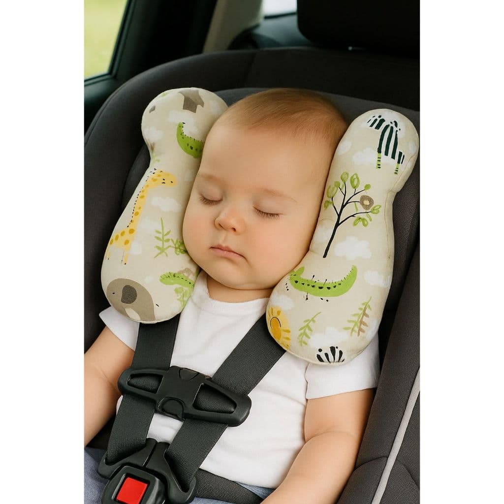 Almofada Para Pescoço Com Apoio de Cabeça para Bebe Cadeirinha e Bebê Conforto Passeio