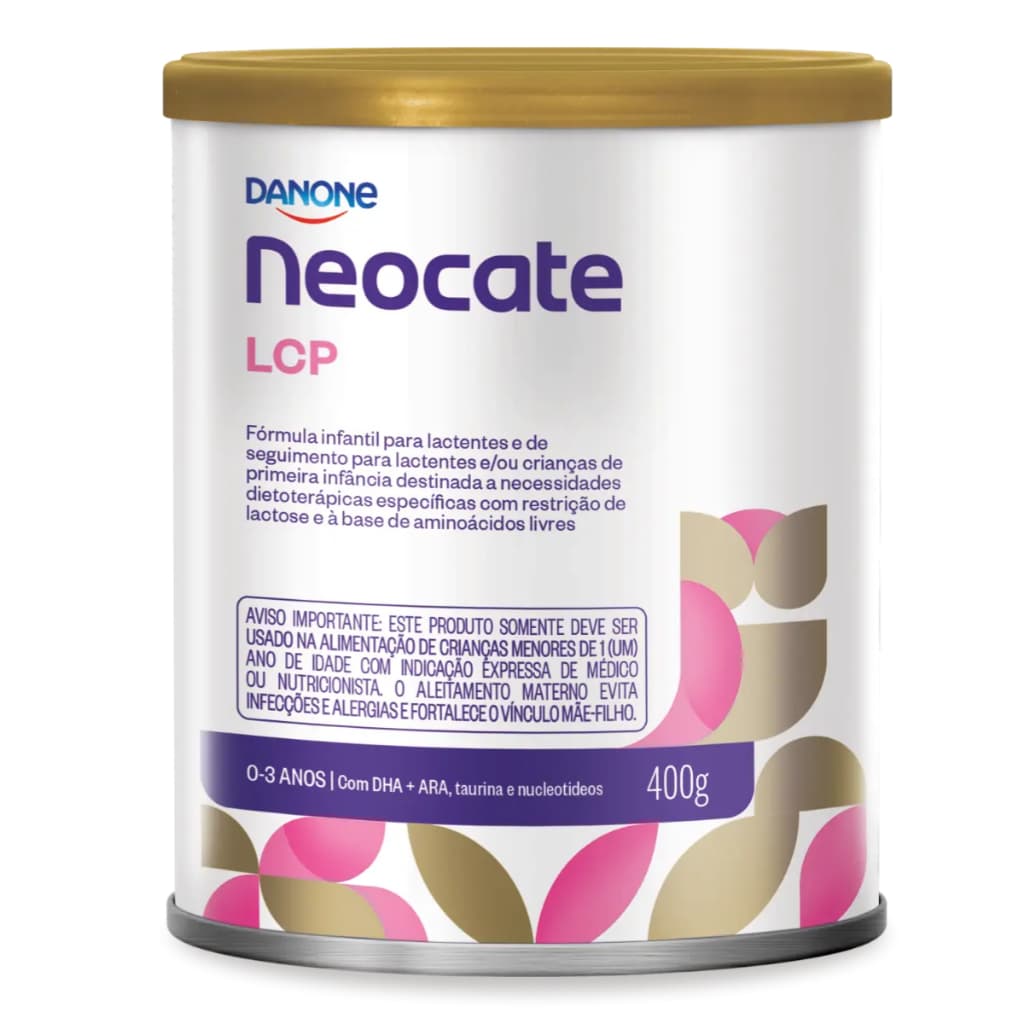 Neocate LCP 400g Fórmula Infantil Alergia Alimentar, Sem Leite, 0 a 3 Anos, Nutrição com Aminoácidos