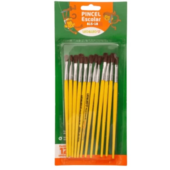 PINCEL ARTISTICO CHATO,  ESCOLAR  Nº: 815 -1 8  LEO & LEO