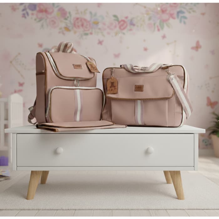 KIT DE BOLSAS DE MATERNIDADE/ MODELO DOLLCE COM 3 PEÇAS