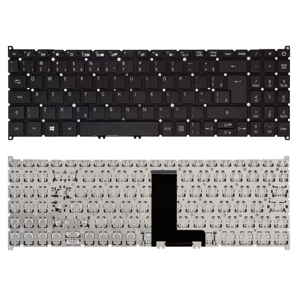 Teclado Para Acer Aspire 3 A315-23-r6dj Abnt2 - Preto Br