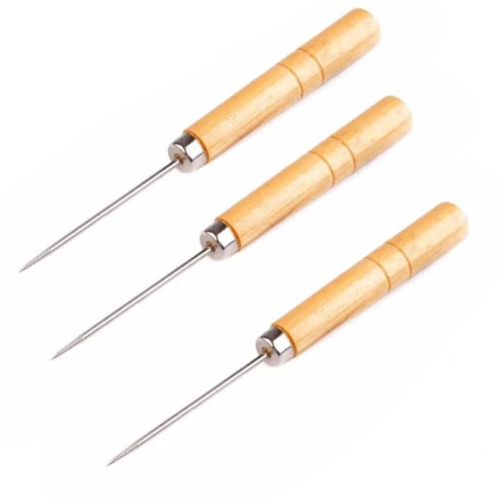 Agulhao Furador Para Artesanato Patchwork Scrapbook madeira reforcado