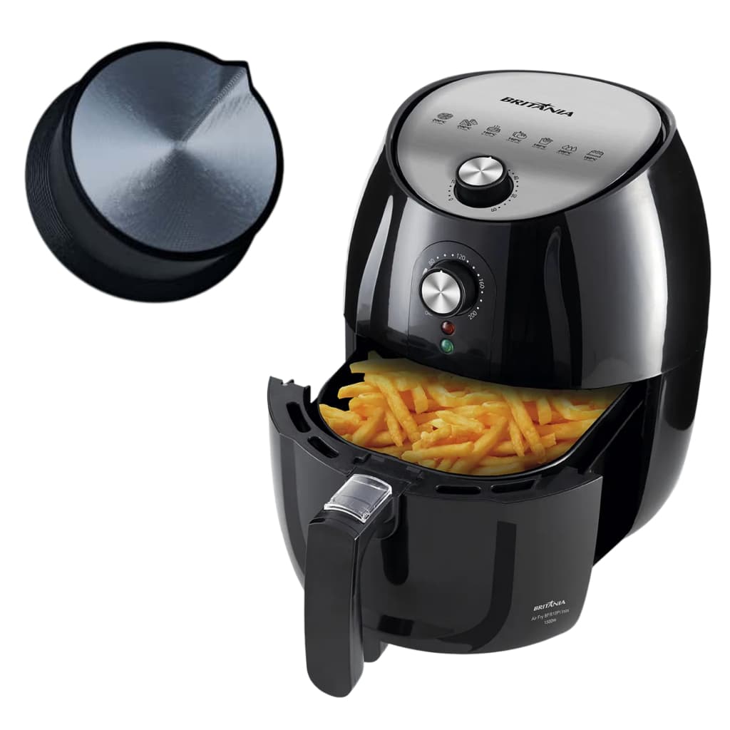 Botão Timer P/ Air Fryer Fritadeira Britânia Bfr10 Bfr10pi