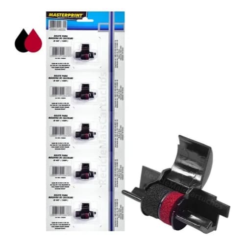 Rolete para Maquina de Calcular IR 40T Bicolor 1009 (5 Unidades) - Masterprint