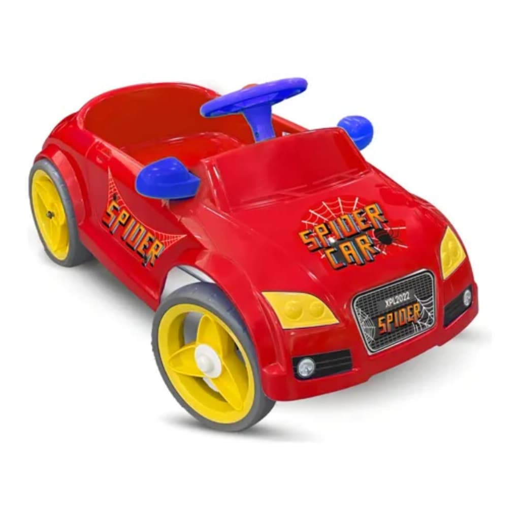 Carro Infantil Spider Vermelho Pedal Volante Super Divertido Homeplay Oferta Full