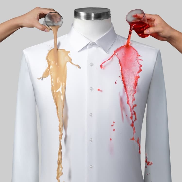 Camisa Social Masculina Não Amassa e Respirável  - Slim Estilosa Impermeável, Antióleo e Antimancha
